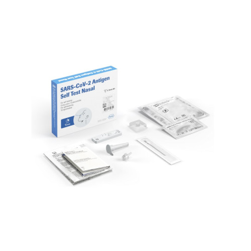 Test antigenico rapido covid-19 autodiagnostico determinazione qualitativa antigeni sars-cov-2 in tamponi nasali mediante immunocromatografia 5 pezzi