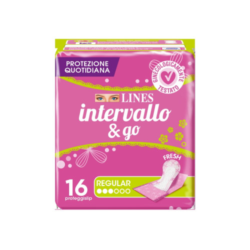 Proteggislip lines intervallo fresh&go ripiegati 16 pezzi