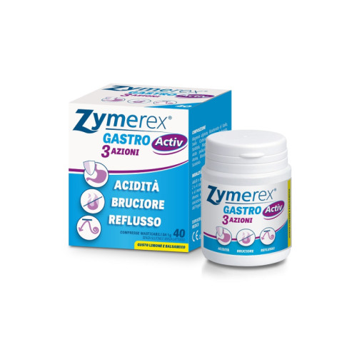 Zymerex gastro activ 3 azioni 40 compresse masticabili
