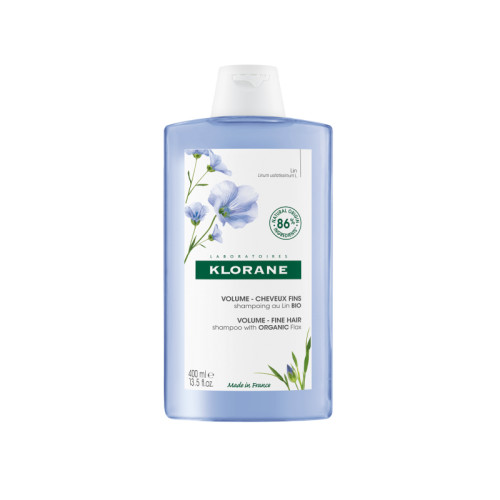 Klorane shampoo volume fine hair con lino 400 ml