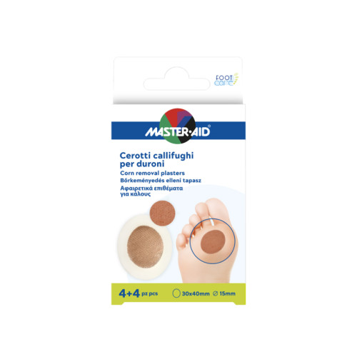 Cerotto callifugo master-aid footcare per duroni 4+4 pezzi b1