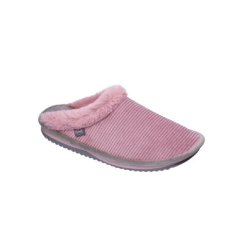 Calzatura brienne fluffy corduroy+synthetic fur woman dusty pink 41