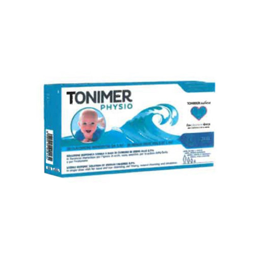 Tonimer physio monodose soluzione isotonica multifunzione a base di cloruro di sodio 0,9% 20 flaconcini 5 ml promo