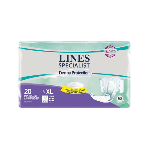 Pannolone a mutandina lines specialist derma maxi xl 20 pezzi