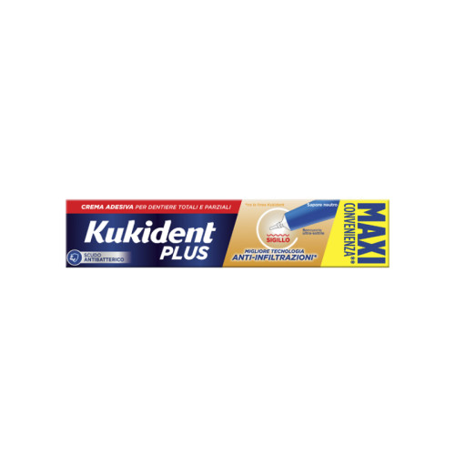 Kukident plus barriera anti-cibo neutro crema adesiva dentiere 57 g
