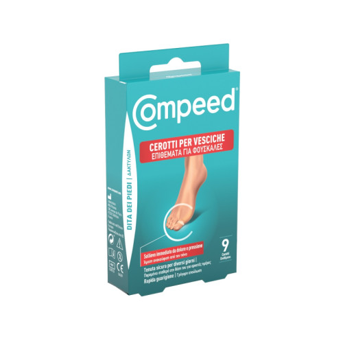 Compeed cerotto vesciche dita dei piedi 9 pezzi carton