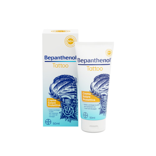 Bepanthenol tattoo crema solare protettiva spf50+ 50 ml