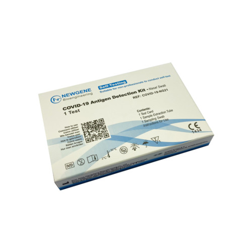 Test antigenico rapido covid-19 newgene autodiagnostico determinazione qualitativa antigeni sars-cov-2 in tamponi nasali mediante immunocromatografia