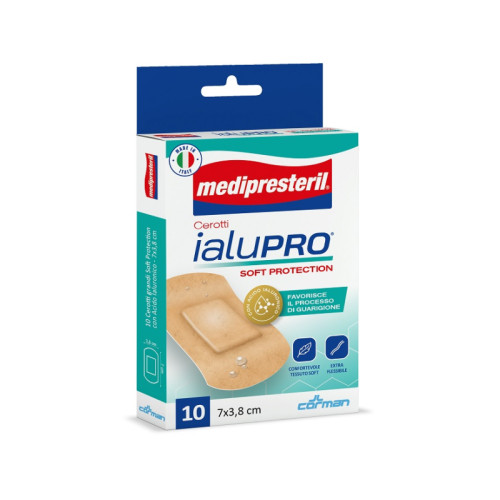 Medipresteril cerotti ialupro soft protection super 7x3,8cm 10 pezzi
