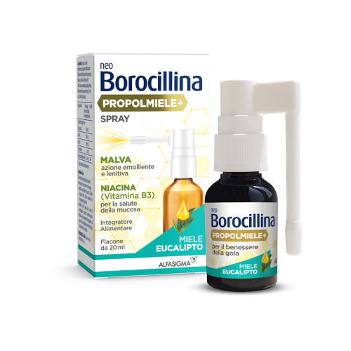 Neoborocillina propolmiele+ spray miele eucalipto 20 ml