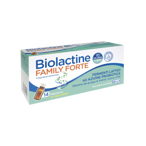 Biolactine family forte 10 miliardi 14 flaconcini da 9 ml