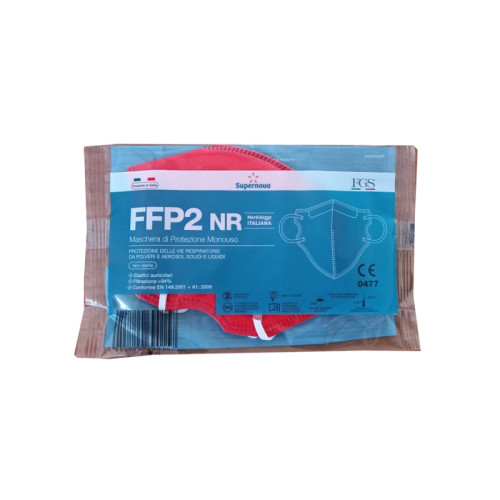 Supernova mascherina ffp2 nr rosso 1 pezzo