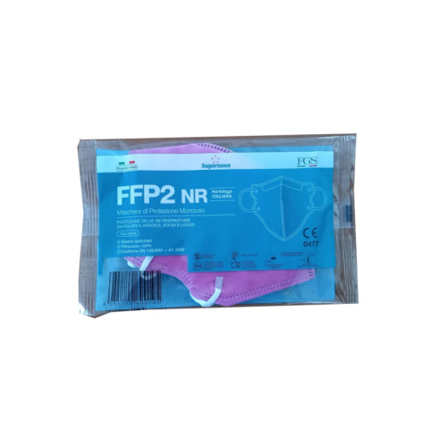 Supernova mascherina ffp2 nr fucsia 1 pezzo