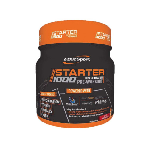 Starter 1000 new generation pre workout gusto arancia rossa 400 g